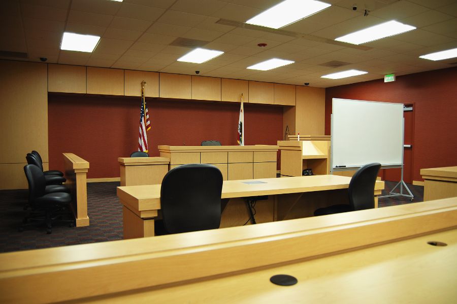 empty courtroom