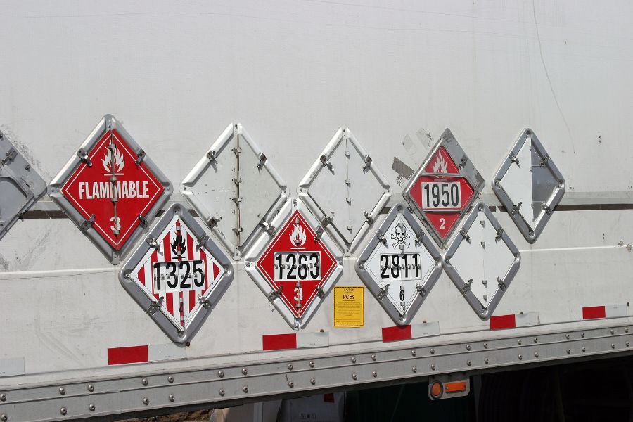 Hazardous waste signage