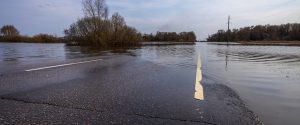 road after flood
